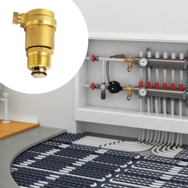 Brass Automatic Exhaust Valves DN15 Heating and Air Conditioning Tap Water Pipe Vent Valves Air Vent Pressure Relief Valves
