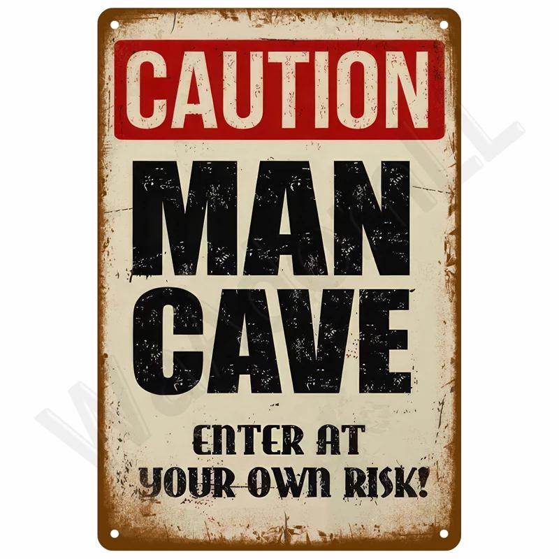 Vintage Tin Sign Home Decor Items Wall Decor Art Wall Mural Room Decoration Items Decor Men Retro Metal Sign Plate Bar Posters