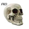 Resin Skeleton Head Skull Figurine, Realistic Human Model, Spooky Halloween Durable Material Statue for Indoor Fireplace Kitchen Gothic Home