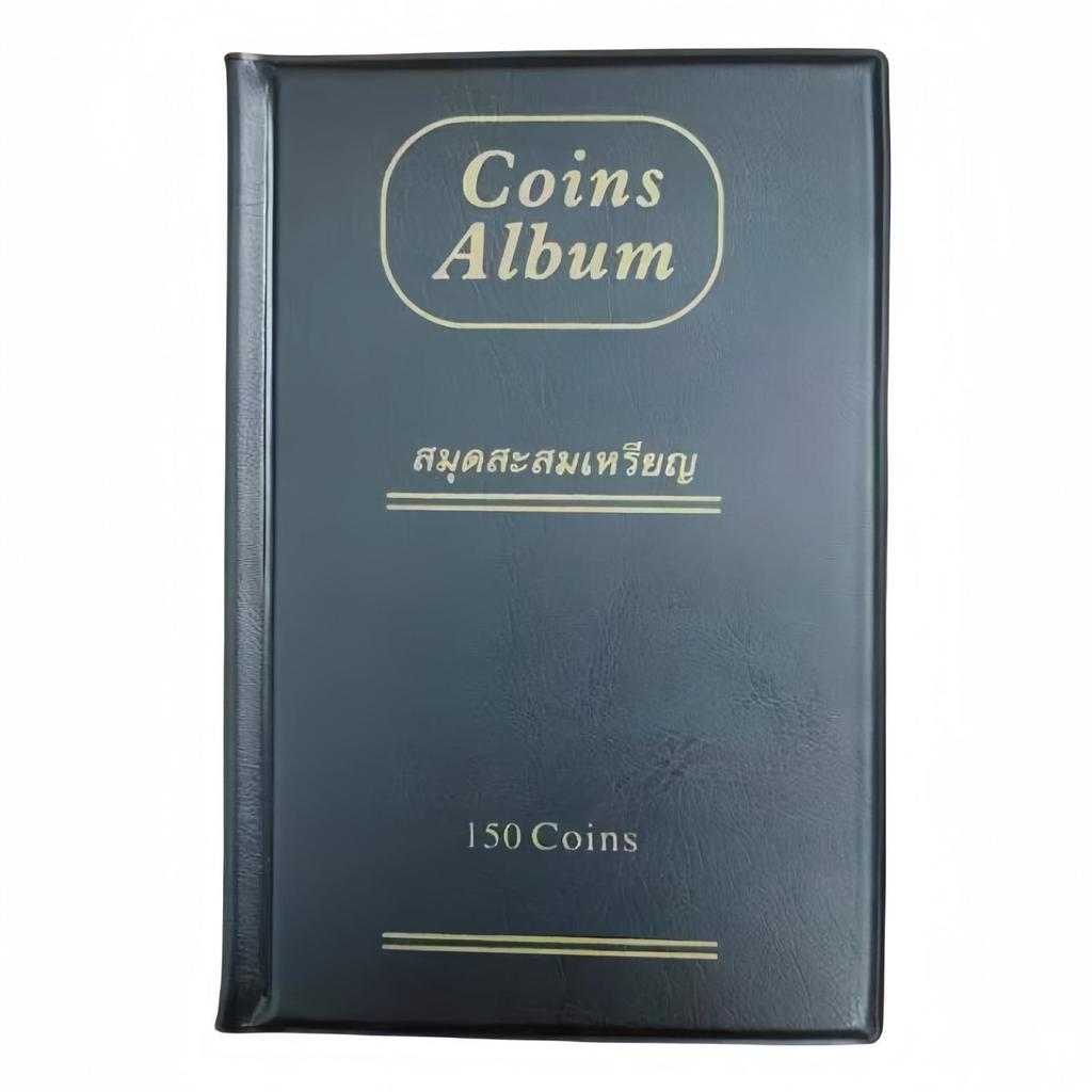 Large 150-Pocket PVC Coin Album for Collecting Copper, Ancient, Silver Dollar, Commemorative, and Souvenir Coins