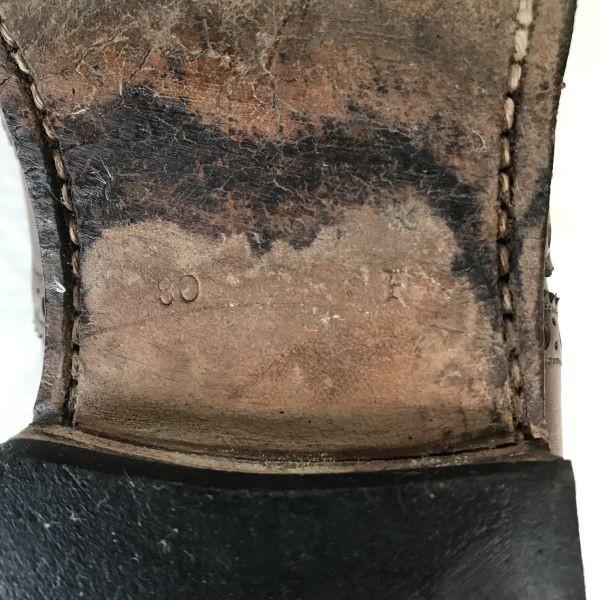 80s-90s Vintage Church's Old Church Leather Full Brogue Wingtip Oxford 8F / 26.5cm / Brown Dress Shoes