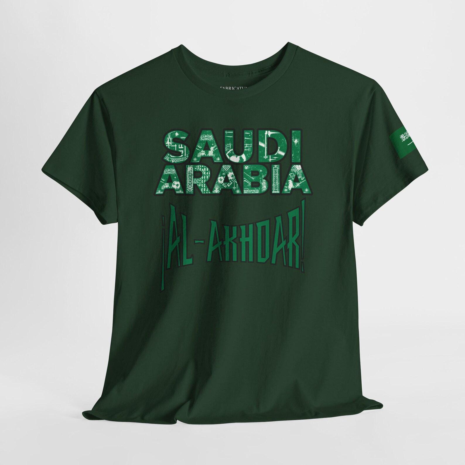 Saudi Arabia Football Fan Tee | Al Akhdar Soccer Tournament Shirt M