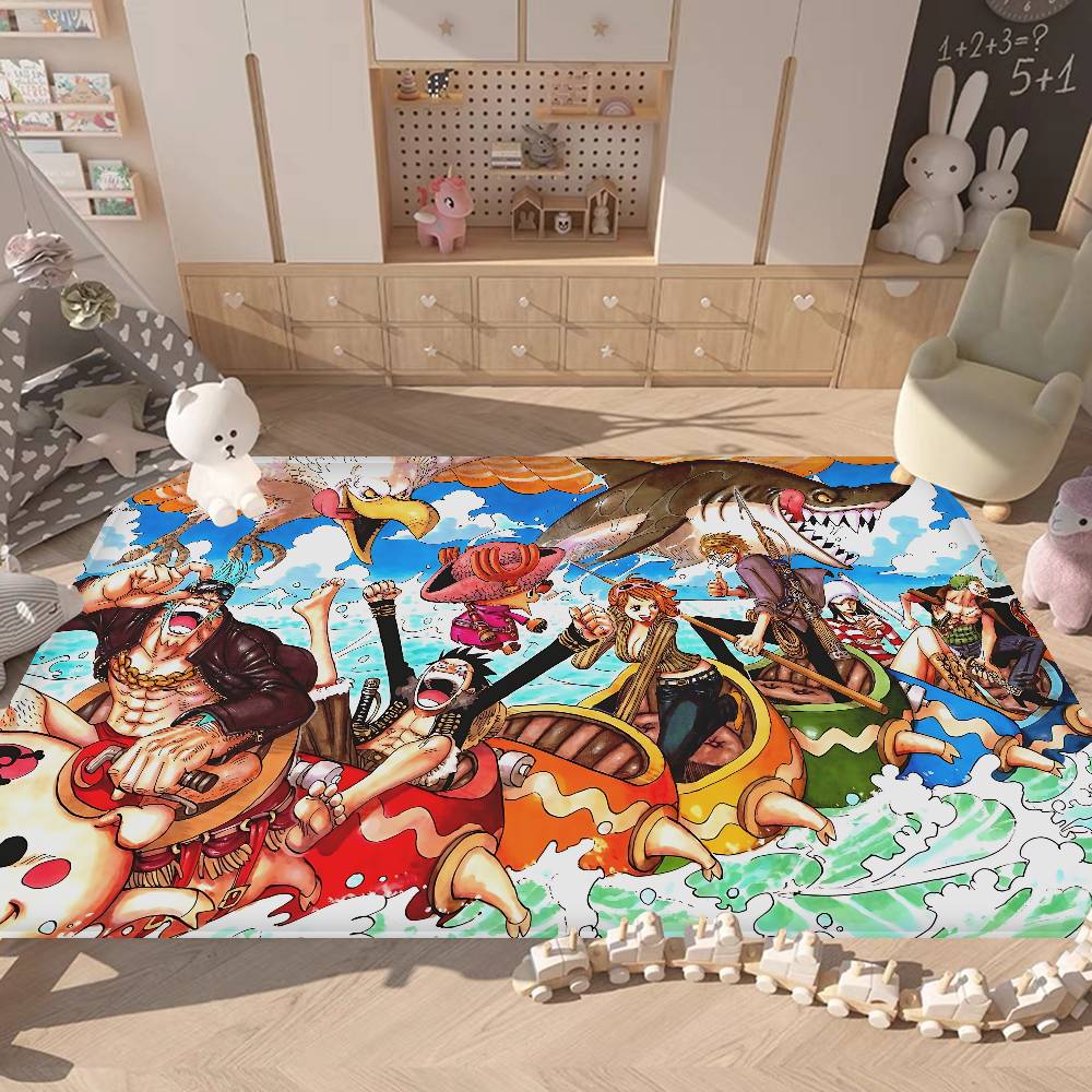 Shonen Anime O-One P-Piece Floor Mat Cheaper Anti-slip Modern Living Room Balcony Printed Bedside Mats