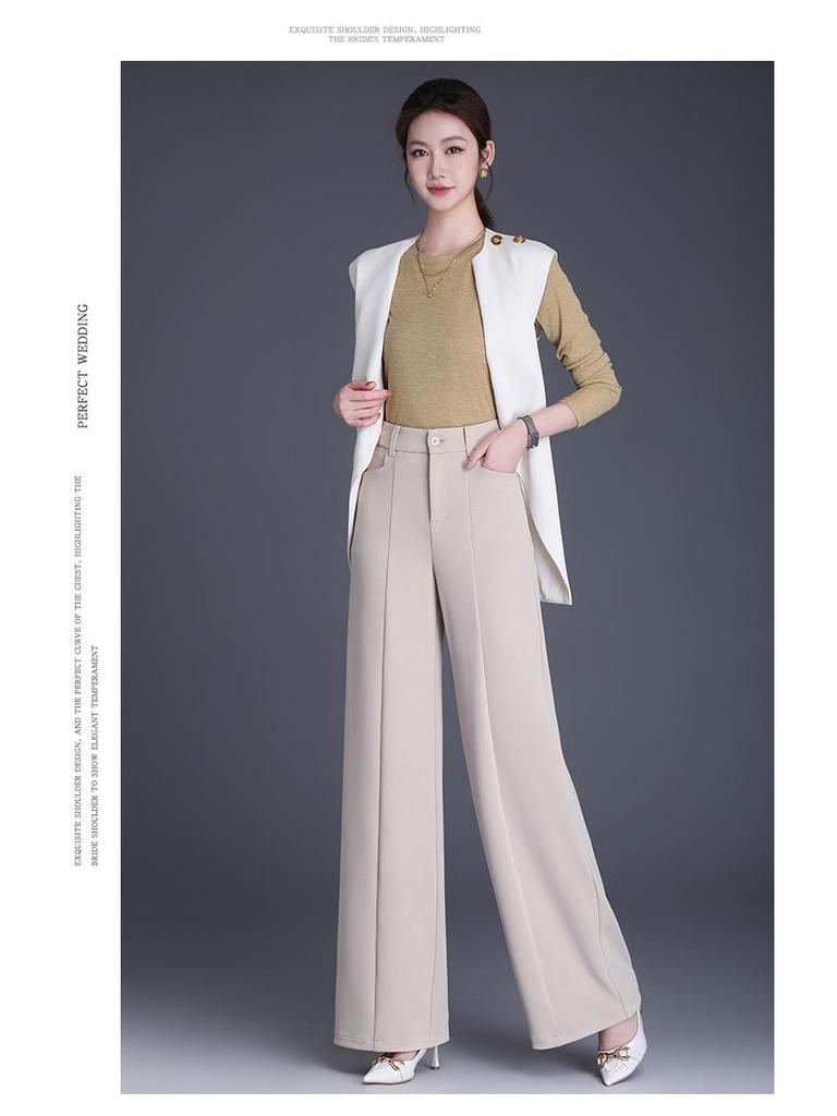 2026 Spring/Summer Women's Loose Wide-Leg Straight Pants