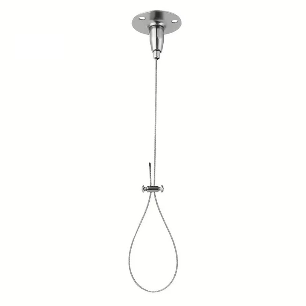 Curved Layouts Steel Wire Rope Adjustable Ceiling Hanging Bracket For Curved/L-Shaped/Curtain Rods