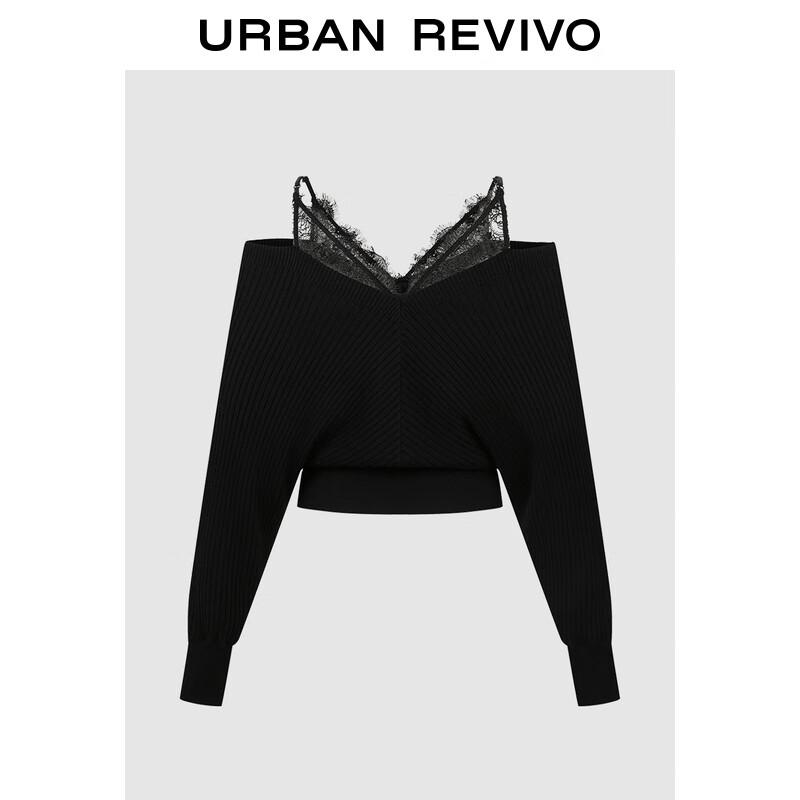 

UR Women s Lace Patchwork Knit Crop Camisole M