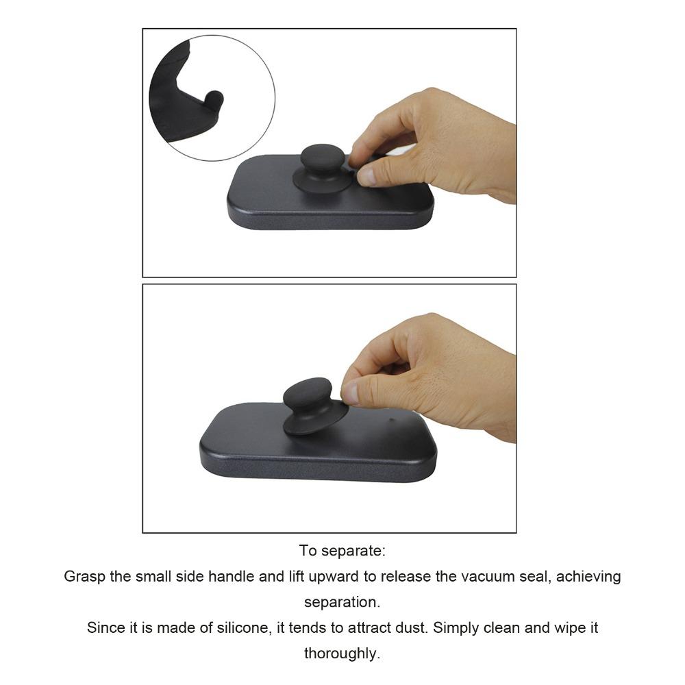 Non Slip Pot Cover Knob Easy Grip Suction Cup Knob Durable Silicone Handle  Cooking