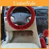Car Steering Wheel Plush Cover Plush Three Piece Set With Nonslip Design Suitable For Daily Use