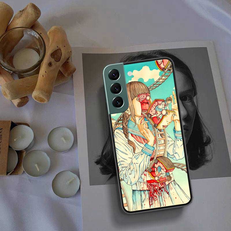 New Shintaro Horror Cartoon Kago Phone Case For Samsung A15 A25 A35 A55 Galaxy A70S A50S A30S A30 A40 A71 A51 A41 A31 A21 A11 A0