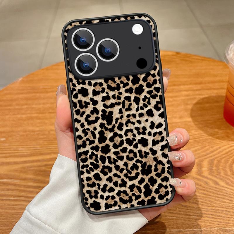 Goldene Leopardenmuster Hülle Für iPhone 17 Pro Max Hülle iPhone 16 Pro Max 15 14 13 16E 17E Magnetisch Für Magsafe Hybrid Matte Abdeckung