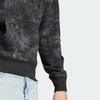 Adidas Originals Tie-Dye Hooded Drawstring Long-Sleeve Sweatshirt for Men, Black