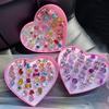 Children's ring little princess cute girl gemstone cartoon jewelry little girl baby shiny rhinestone ring