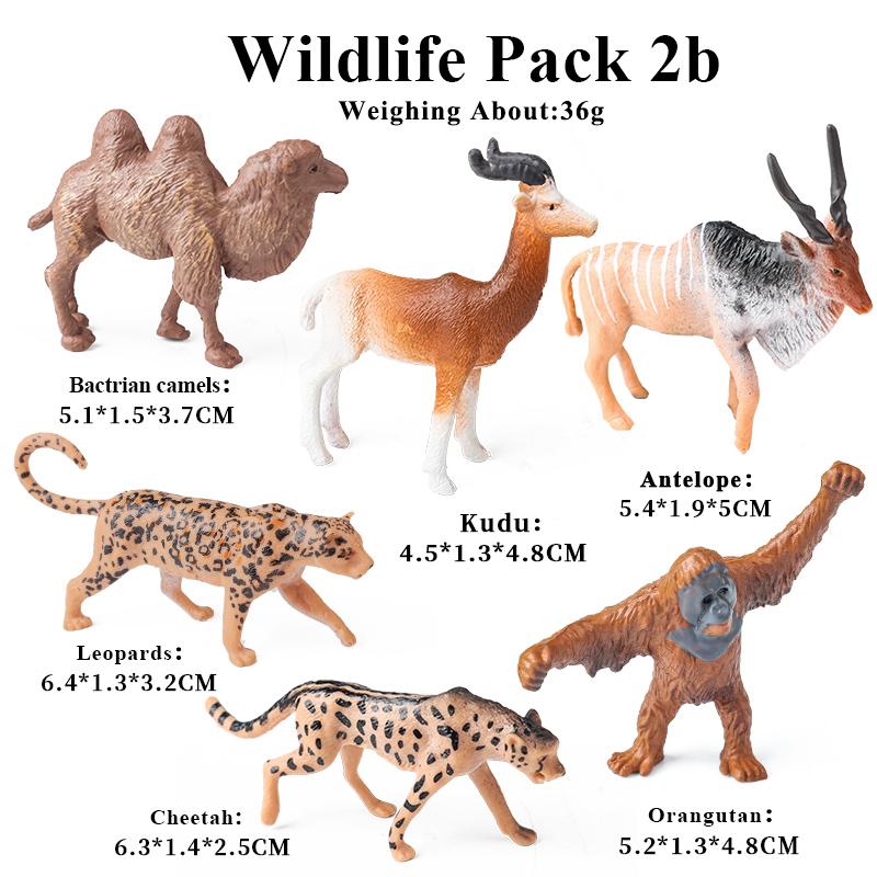 Oenux Mini Wild Wild Forest Animals Insect Dinosaur Model Owl Fox Squirrel Hedgehog Fox Frog Figurines Cake Toppers Kid Toy Gift