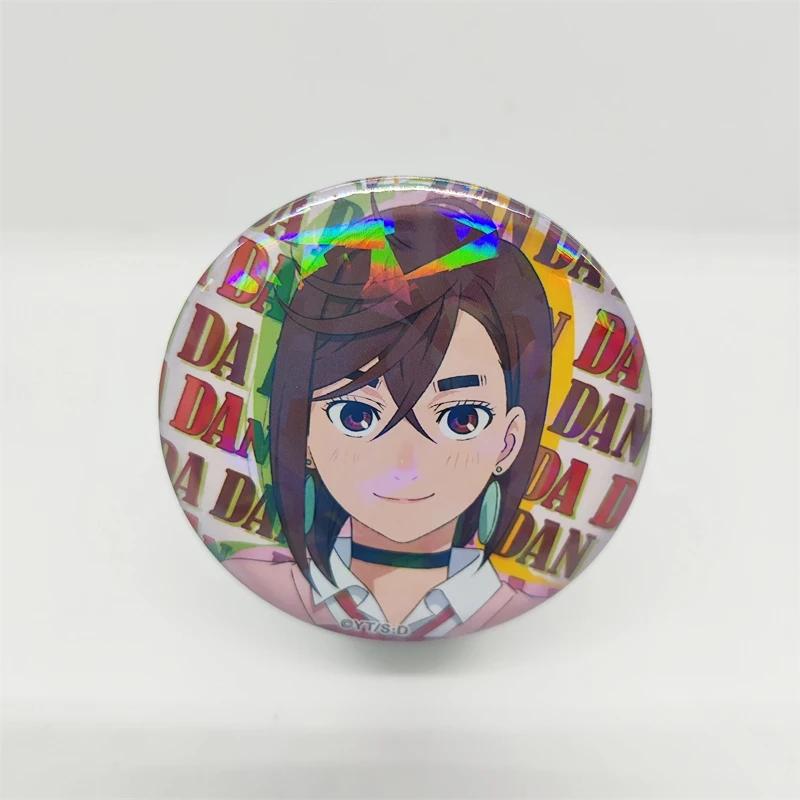HOT Anime DANDADAN S.h.figuarts Dandadan Ayase Momo Takakura Ken Pin Badge Cartoon Decor Creative Brooch Gifts for Fans