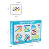 Children'S Rainbow Stick Thinking Puzzle Wooden Diy Ice Cream Stick Puzzle Challenge Table Games Toys