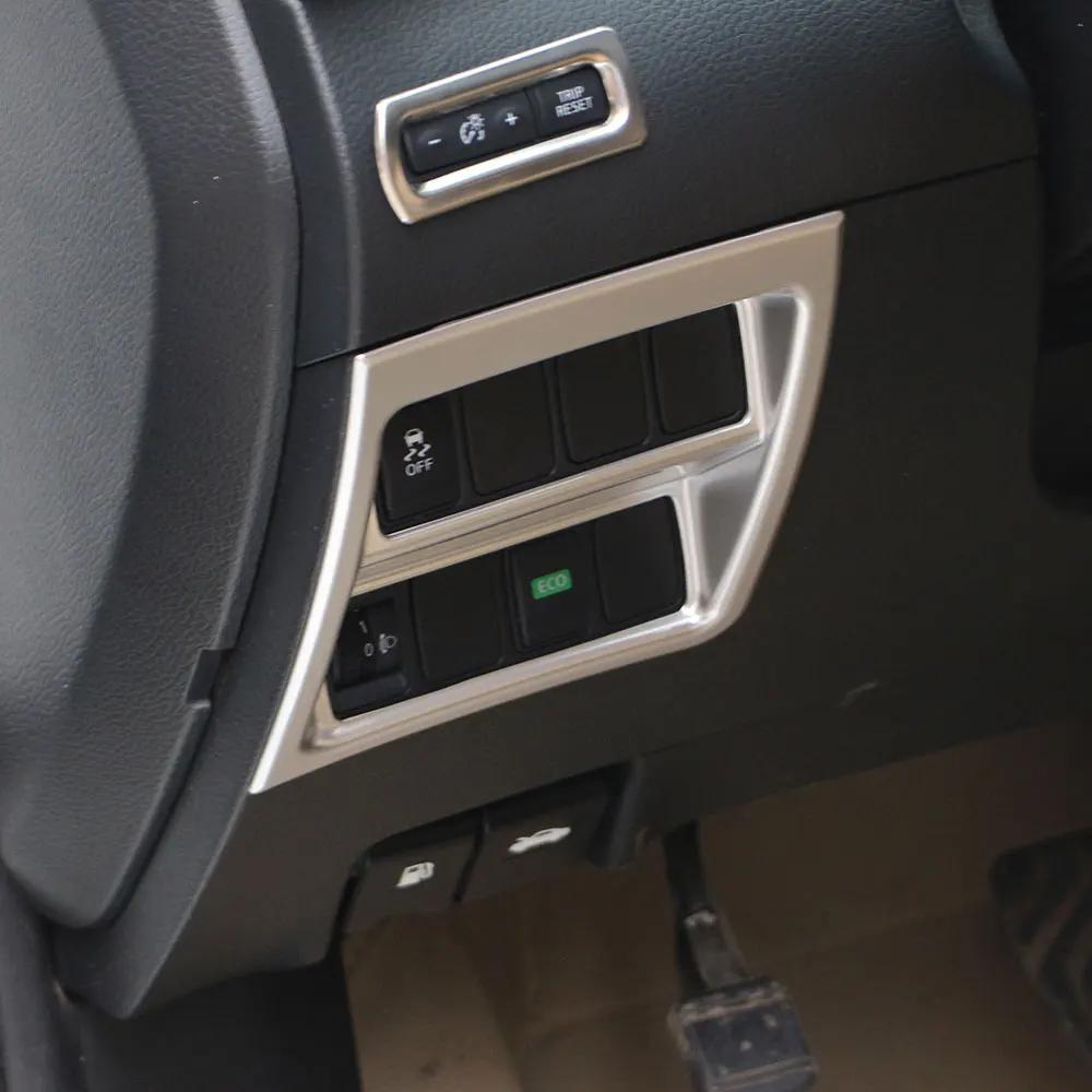 Car Head Light Switch Panel Cover for Nissan X-Trail Xtrail T32 2014 - 2025 Qashqai J11 2014-2025 LHD Lamp Sticker Accessories