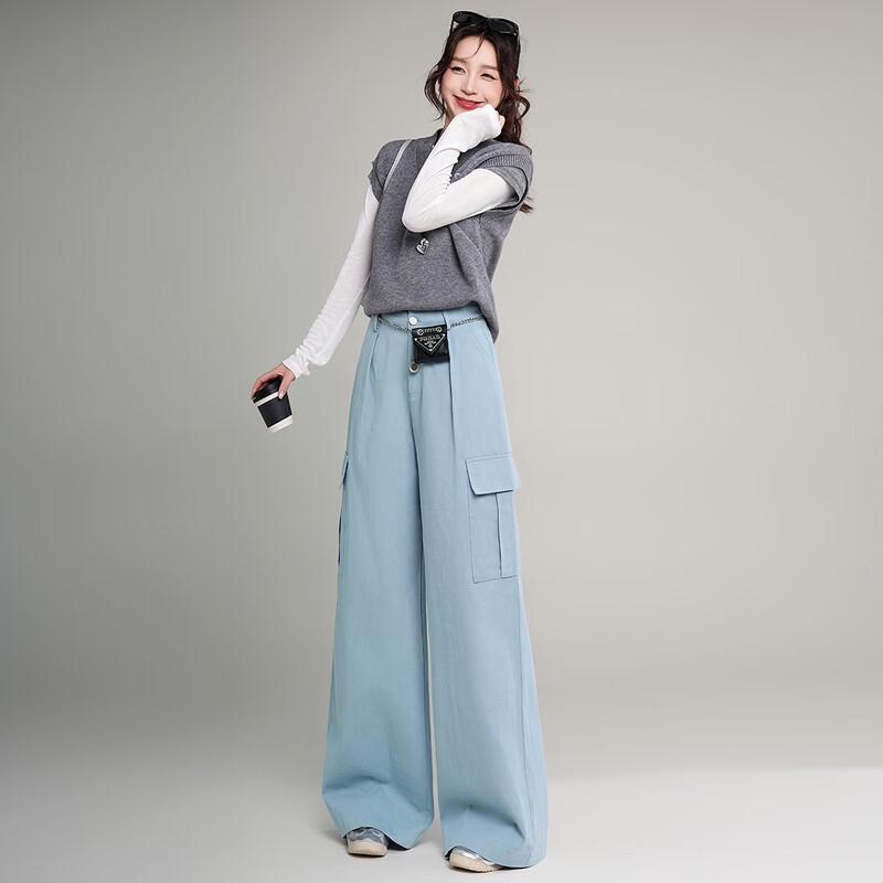 Women's Cotton Straight Cargo Pants