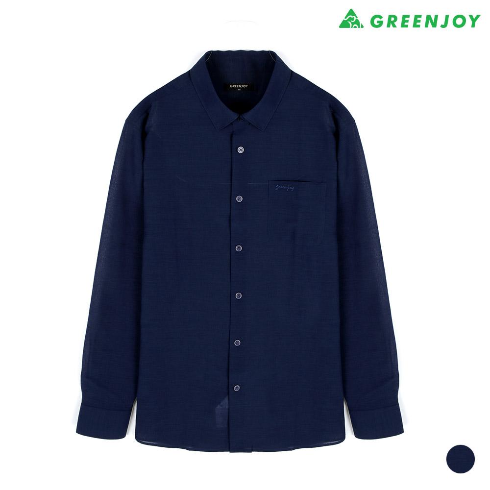 GREENJOY Men'S Linen-Like Summer Shirt