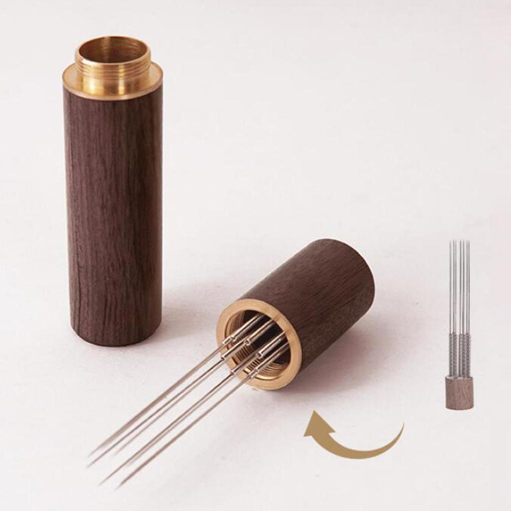 Coffee Tamper Distributor Coffee Maker Accessory Stainless Steel 8 Pins Espresso Distribution Tool Espresso Stirrer Tool