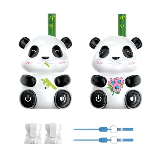 

Детские рации интерактивная игрушка-рация в форме панды для приключений на свежем воздухе мини портативное двухстороннее радио для мальчиков и девочек 1 Set