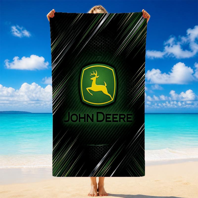 John deere Druck Mikrofaser Strandtuch Sand?Leichtes, widerstandsfähiges Handtuch für Schwimmen, Outdoor und Reisen
