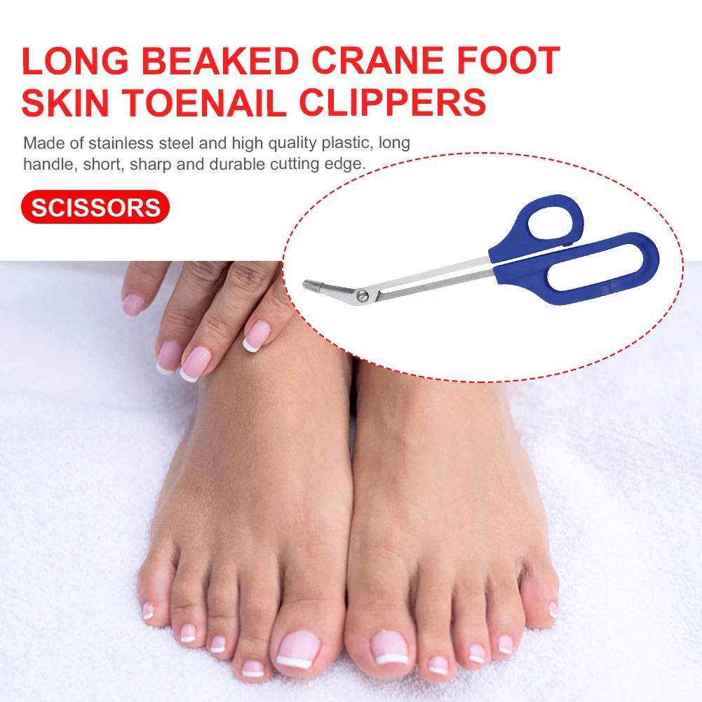 2 stk Negleklippere Komfortabelt grep Trimmer Cuticle Saks Rustfritt stål Tykk inngrodd neglesaks Neglepleieverktøy for menn kvinner
