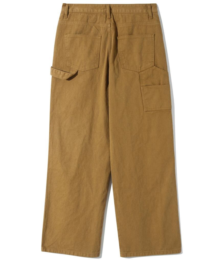 BASEMOMENT Double Knee Carpenter Work Pants Camel Beige