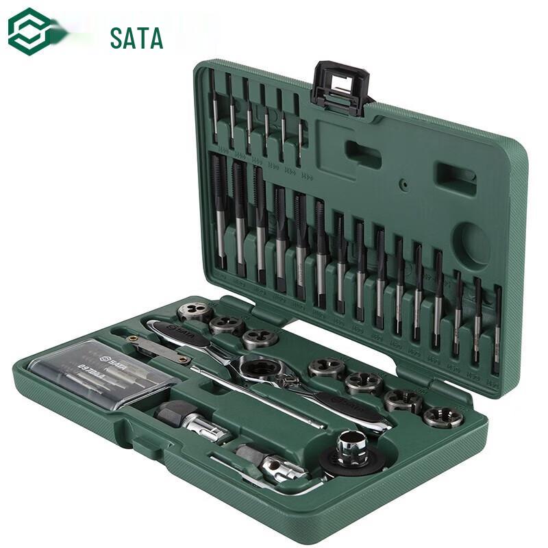 SATA 40-Piece High-Speed Steel Tap & Die Set Steel