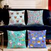 Cute Cartoon Fun Cat Art Cushion Cover Soft Pillowcover Sofa Home Living Room Office Decor Protective Covers Hogar Pillowcase