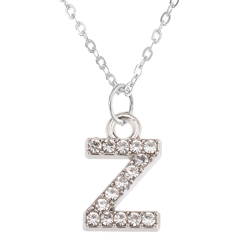 Mode Glanzende A-Z Letter Hanger Bedel Ketting 26 Initialen Alfabet Naam Sleutelbeen Ketting Feest Valentijnsdag Sieraden Cadeau