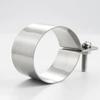 1Pcs with Screws Nuts Hose Clamp 304 Stainless Steel Horseback Grounding Clip Dia 10mm-60mm Fastening Hardware Pipe Buckle