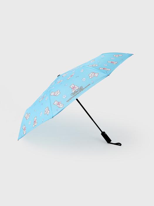 EARP EARP [+Pouch] Lily Coby Pattern Blue 3-Tier Umbrella FREE