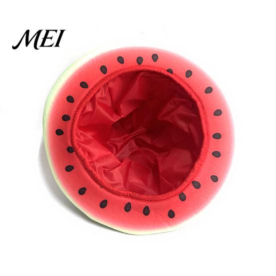 Eye-catching Themed Party Hat Watermelon Hat, Wide Brim Sun Visor for Costume Parties, Joyful Holiday Event Lightweight Elastic Unisex Headwear Summer