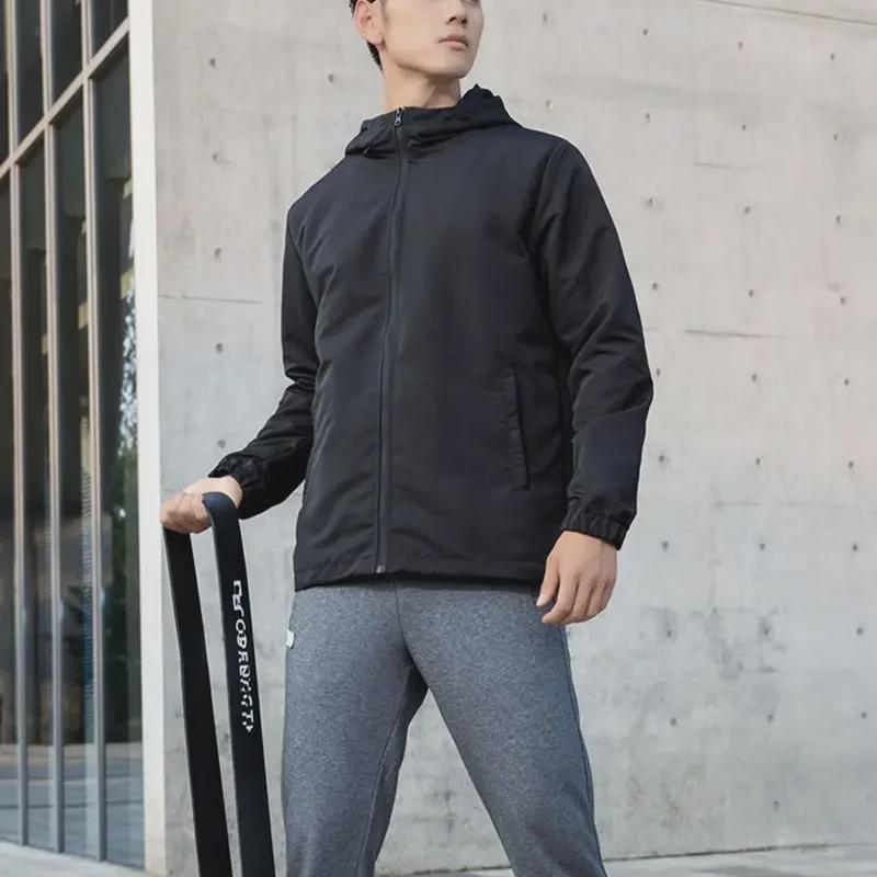 Men's Korean Style Hooded Windbreaker - Spring/Autumn Large Size Casual Jacket for Couples