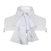Victorian Colonial Jabot Fake Collar Medieval Gothic Steampunk Vintage Detachable Ruffled False Collar Costume Accessory