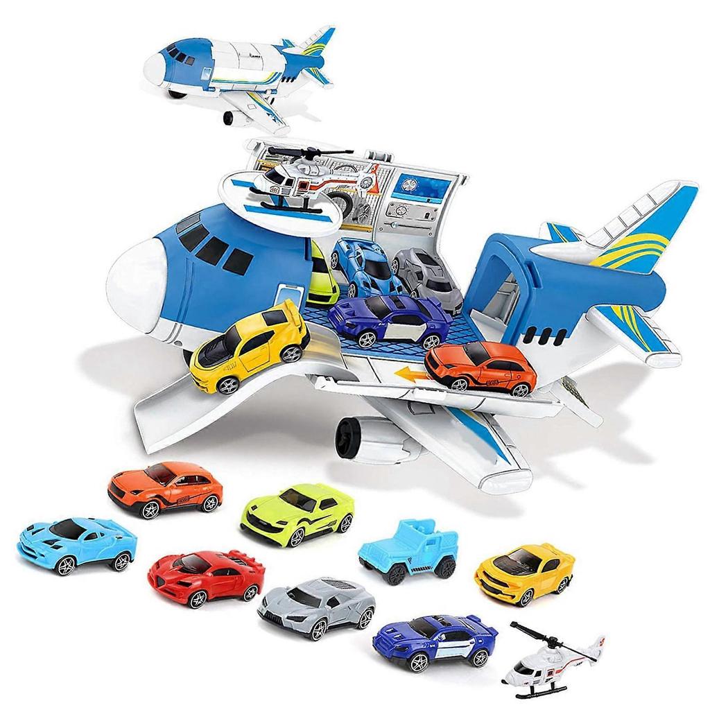 Giocattoli di Aerei Veicoli Divertenti Educativi Simulazione Trasporto Aereo Cargo Giocattolo Auto Set Gioco per Bambini dai 3 ai 6 Anni