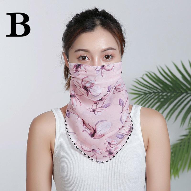 Summer Sunscreen Mask and Scarf UV Protection Sun Protection Neck Mask Summer Riding Scarves Veil Ch