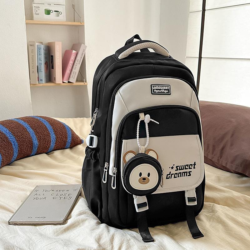 High capacity High School Students  Women's Universities  High Value Dirty Resistant Schoolbags  Primary School Students' Female Shoulder Bags