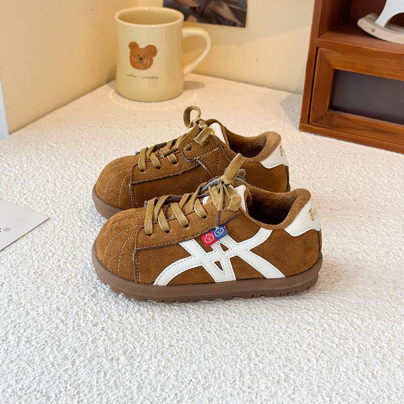 2025 Winter Kids' German Sports Shoes - Girls' & Boys' Velvet-Lined Non-Slip Soft Sole Forrest Gump Shoes