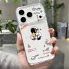 Shockproof Clear TPU Case For iPhone 17 16 Pro 15 14 13 12 Pro Max 11 Transparent Silicone Cute Astronaut Pattern Phone Cover