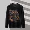 Firstview Men's Urban Digital Print Velvet Sweatshirt