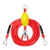 Curea de tragere elastică lungă de 24FT cu cârlig dublu, Coardă de remorcare, Cablu de remorcare cu design de plutire, Excelentă pentru schi și wakeboarding