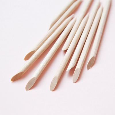 10PCS 7,5 cm Maniküre Werkzeug Orange Stick Holz Zeichen Abgestorbene Haut Push Doppel-headed Bohrer Stick Sauber Nagellack