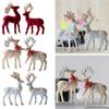 2 Pieces Christmas Reindeer Statues Animal Sculptures Ornament for Home