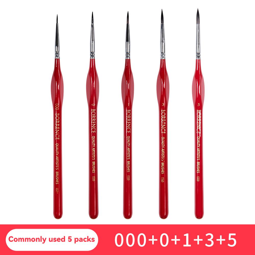 3/4/5/9pcs Miniature Paint Brushes Set Artists Micro Detail Fine Tip Paintbrushes for Gouache Watercolor Oil Acrylic Face Paint