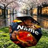 Custom Name Personalized Anime Print Umbrella, Auto Open Close, 8‑Rib Sturdy Frame, Commute Camping Hiking Use, Birthday Gift
