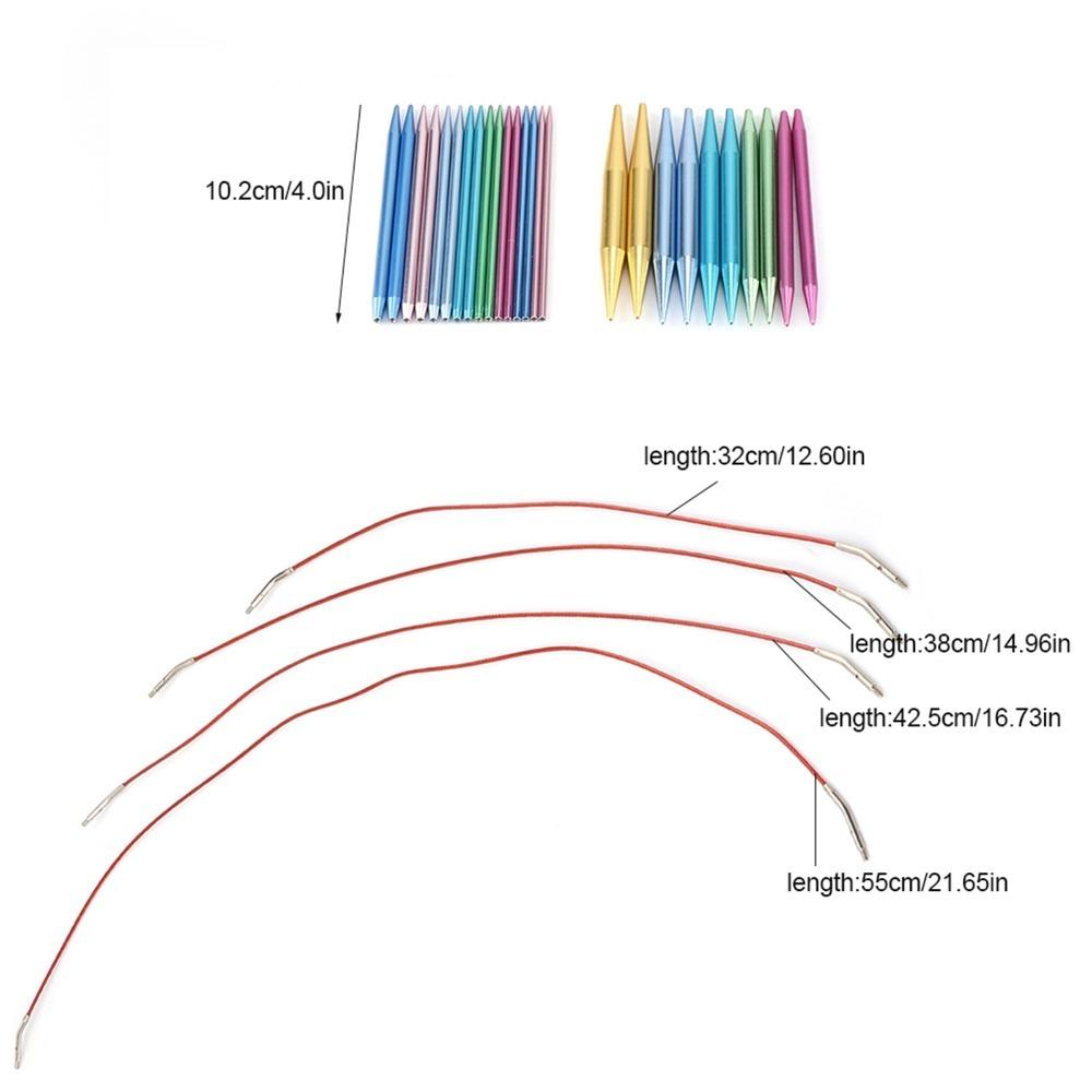26Pcs Detachable Design Circular Knitting Needles 26 Pieces Set DIY Weaving Tools  Hand Weaving