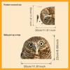 Cartoon Cute Fun Owl Wall Stickers Living Room Glass Window Home Decorration Mural Bedroom Decor Self Adhesive Animal Decals