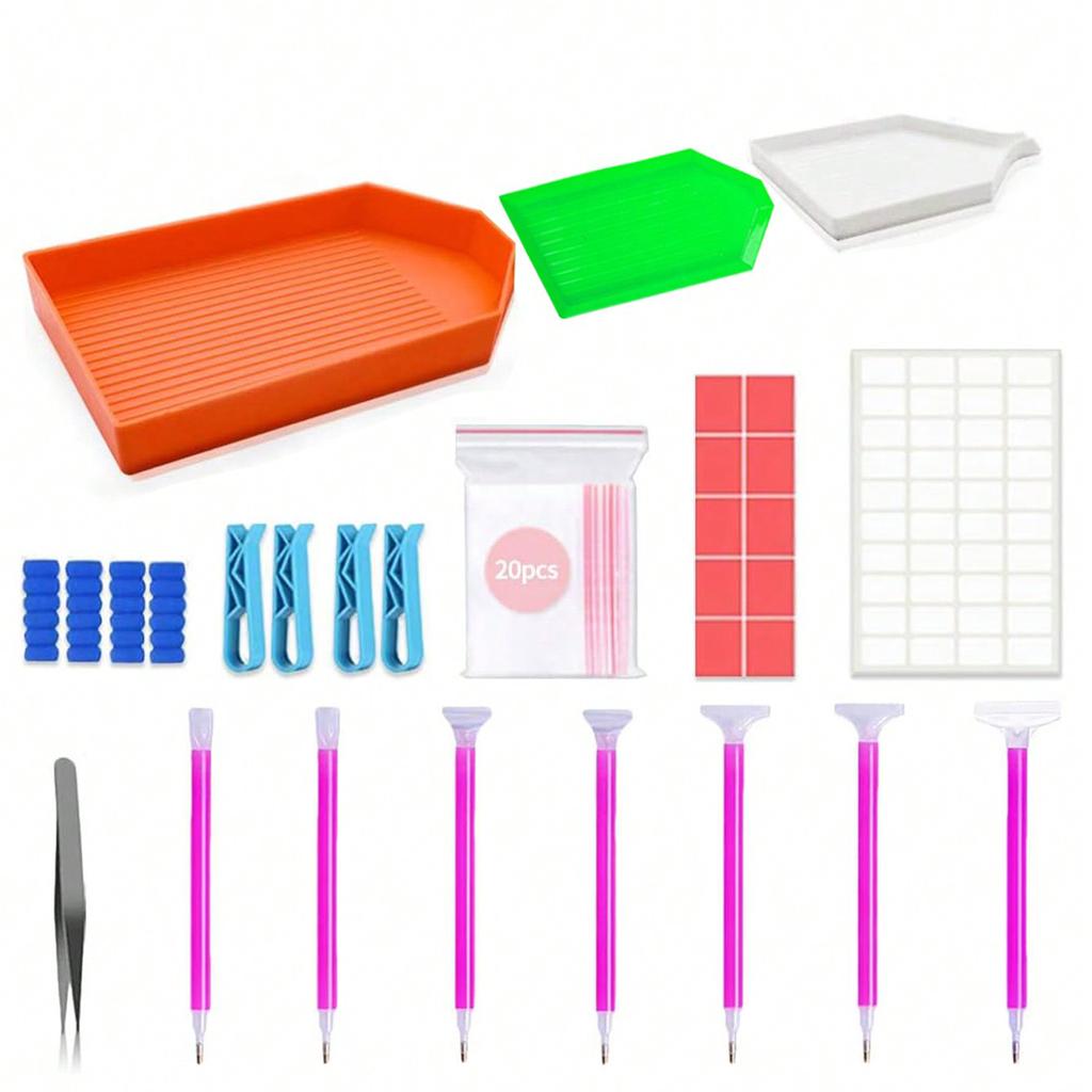 5D DIY Diamond Painting Accessories and Tools, Diamond Art Painting Kit, Adult Beginner Diamond Painting Starter Kit