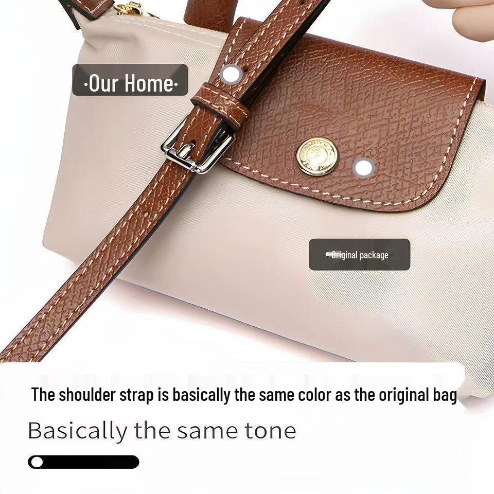 Axelrem med läderspänne för Dumplingväska - Hålfri, 0,9 cm*1,2 cm